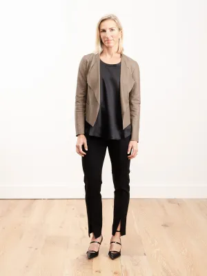 square hem cardigan
