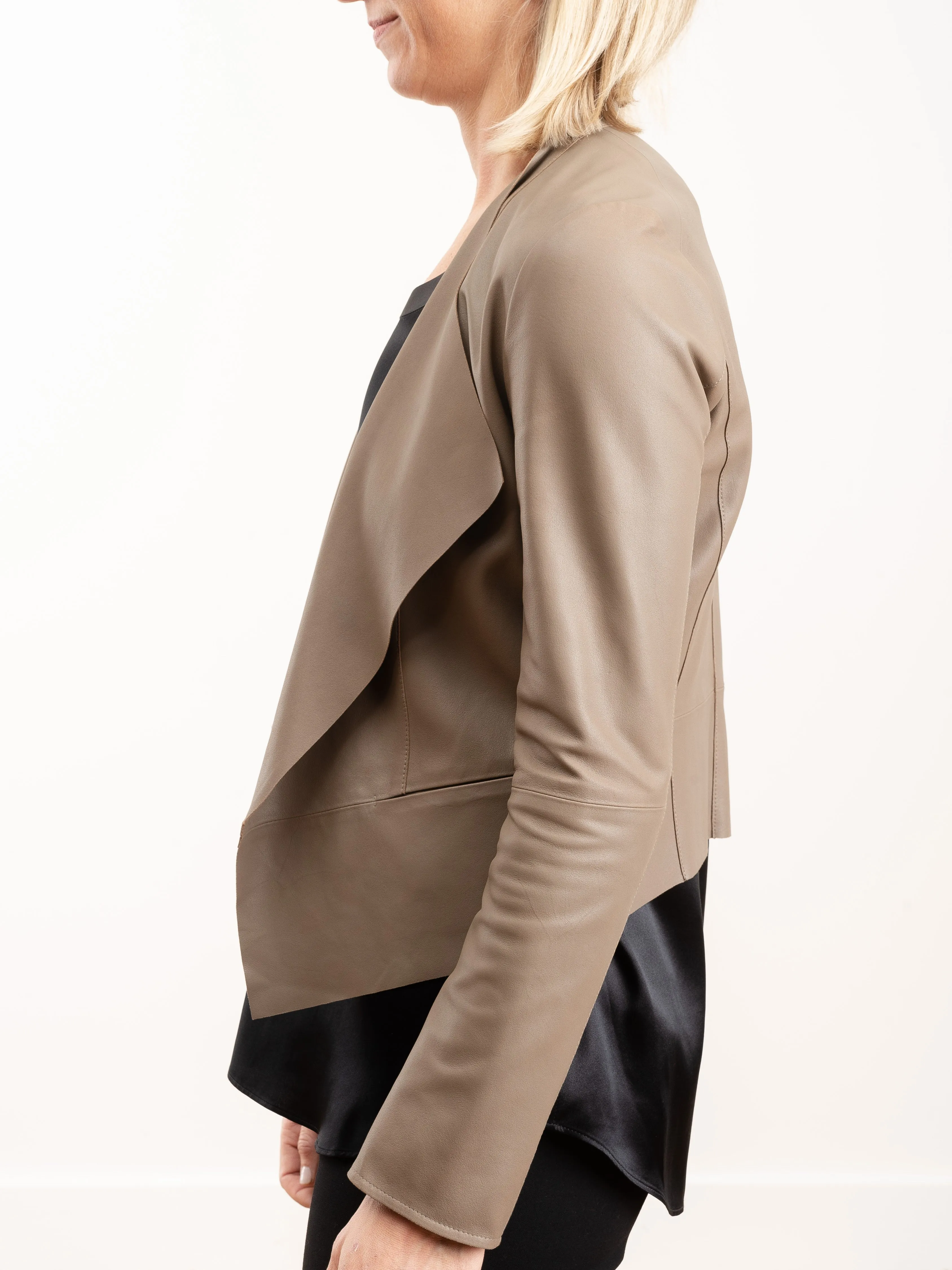 square hem cardigan