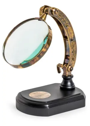 Succubus Home Magnifying Glass In Antique Brass