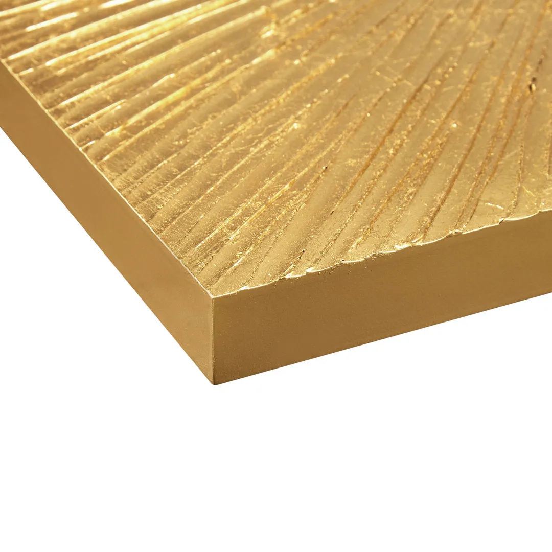 Sunburst Hand Painted Dimensional Resin Wall Art Madison Park Signature Color: Gold