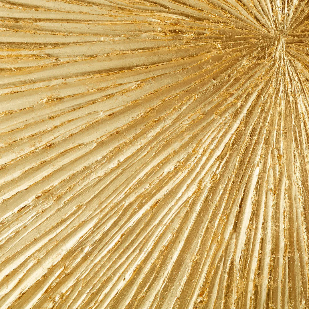 Sunburst Hand Painted Dimensional Resin Wall Art Madison Park Signature Color: Gold