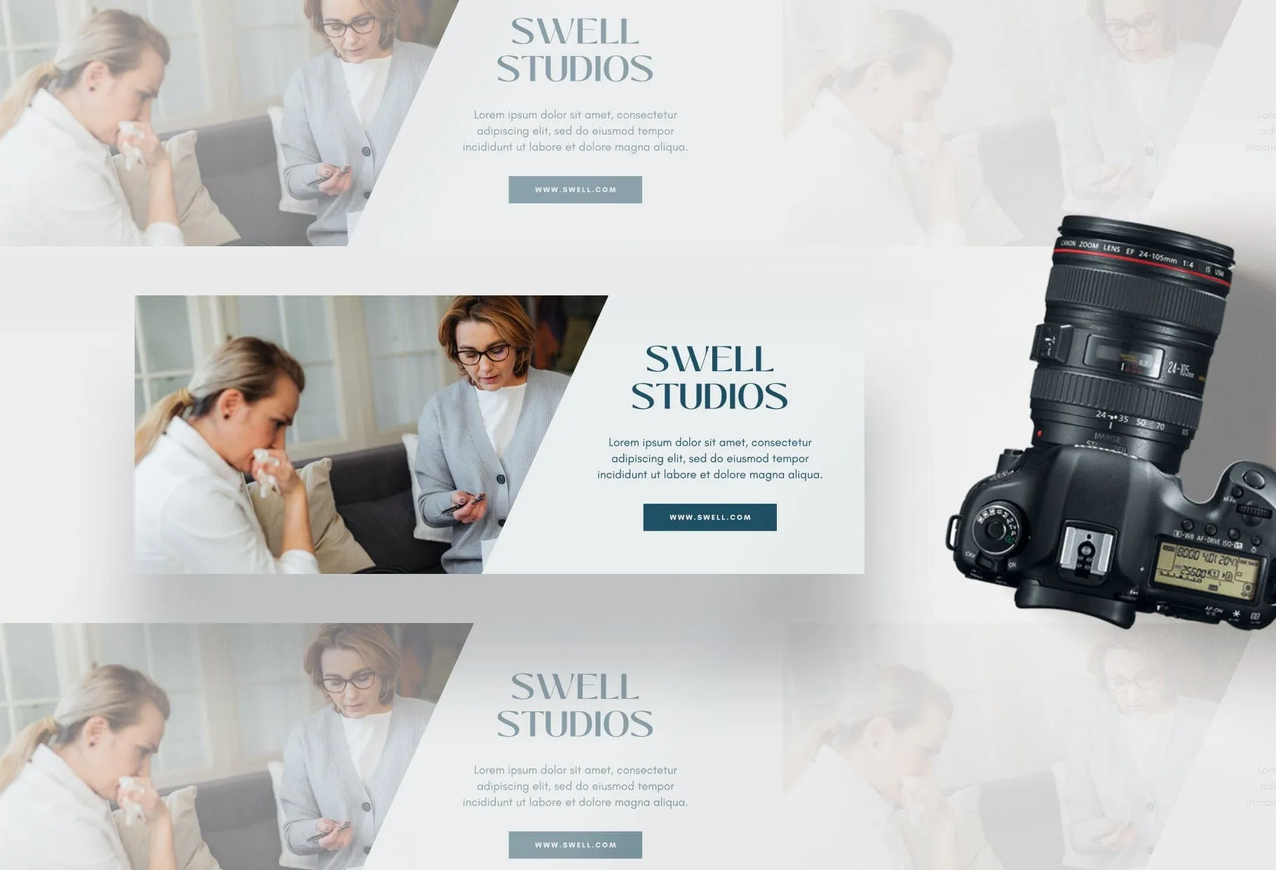 Swell Studios Facebook Cover for Photographers Editable Canva Template