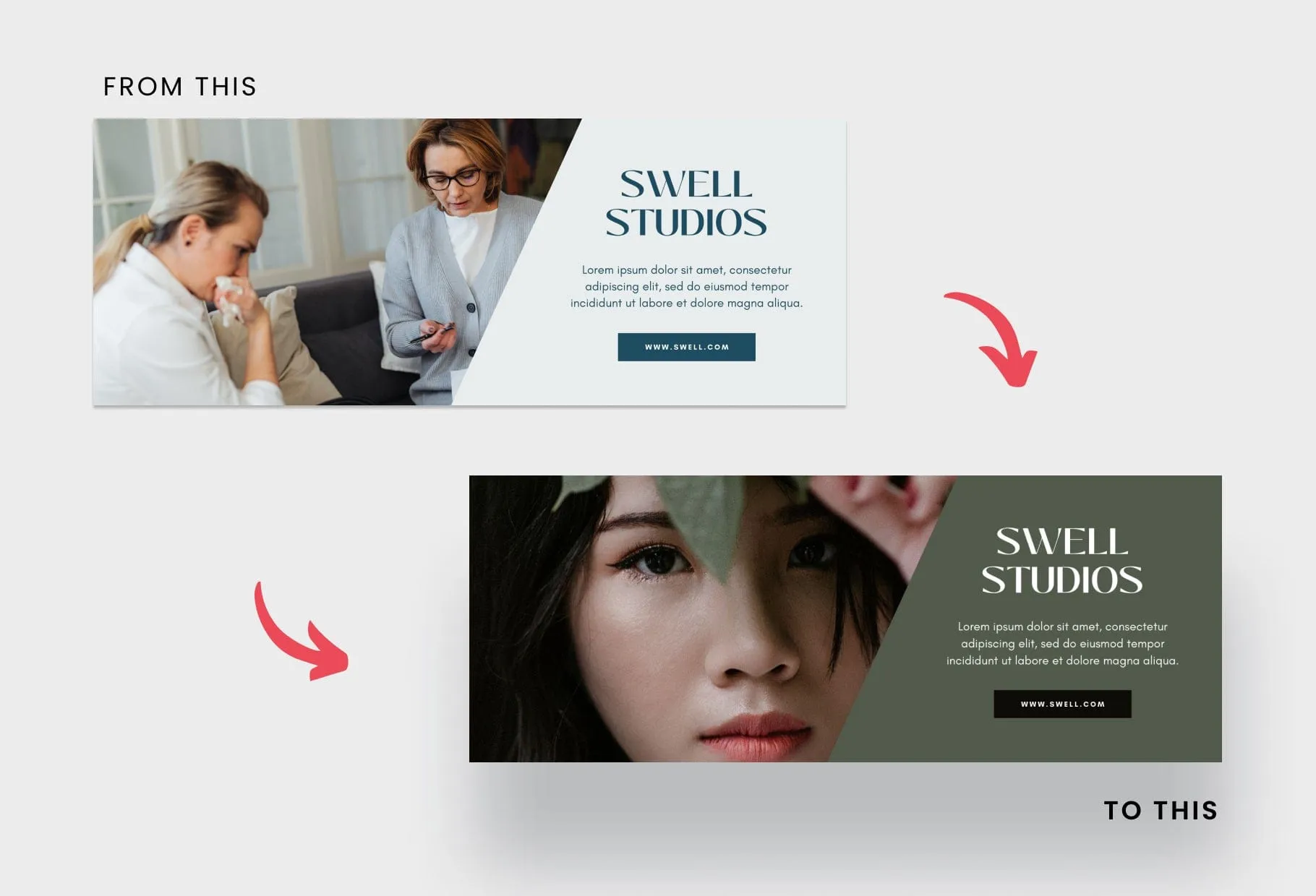 Swell Studios Facebook Cover for Photographers Editable Canva Template