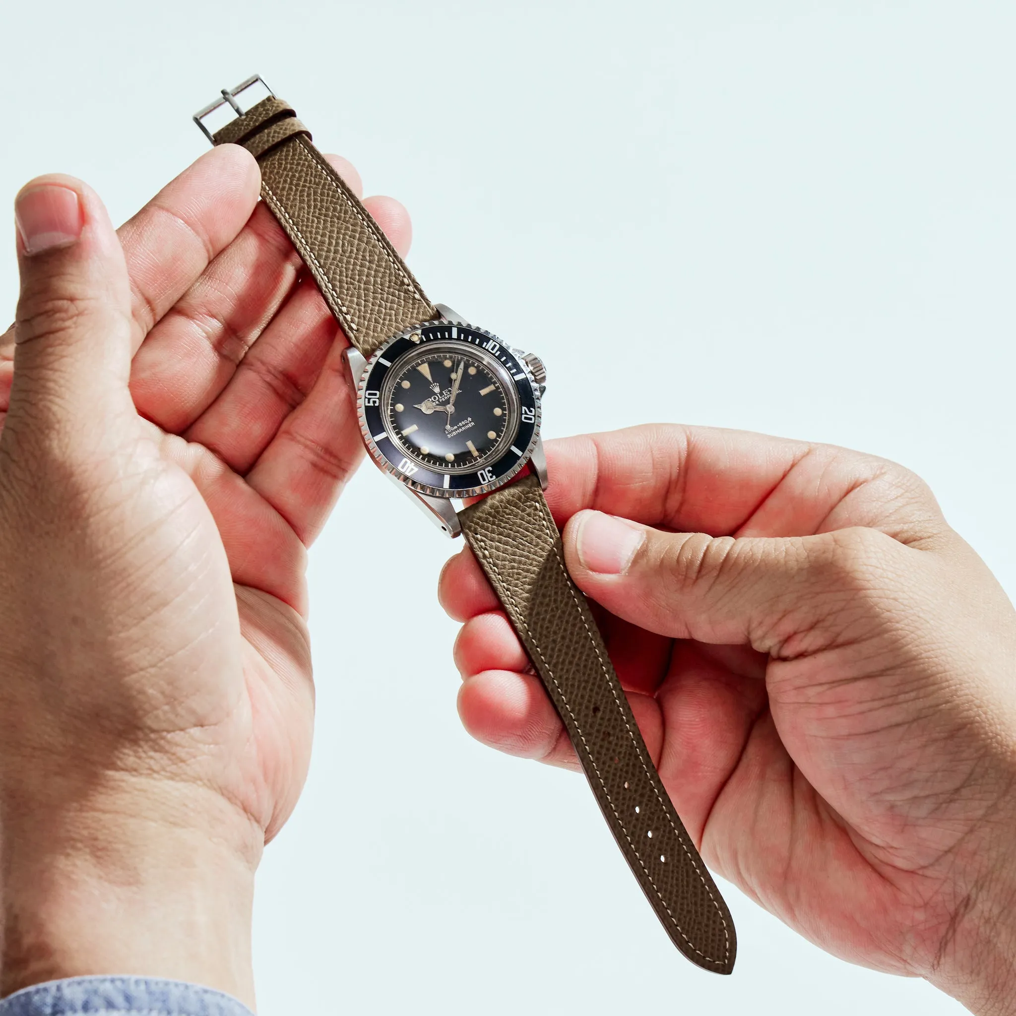 TAUPE BROWN GRAINED CALF V2.0 STANDARD STRAP