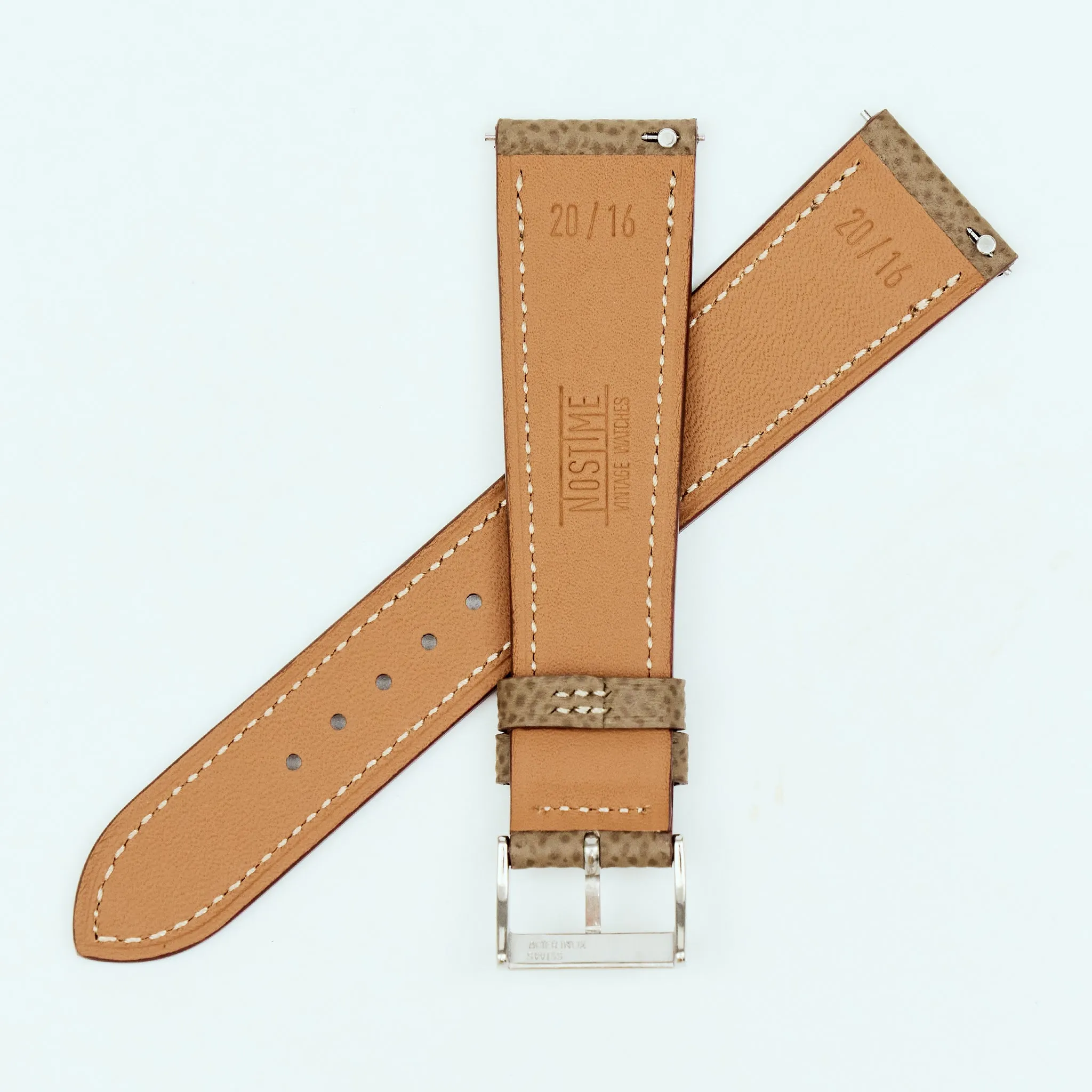 TAUPE BROWN GRAINED CALF V2.0 STANDARD STRAP