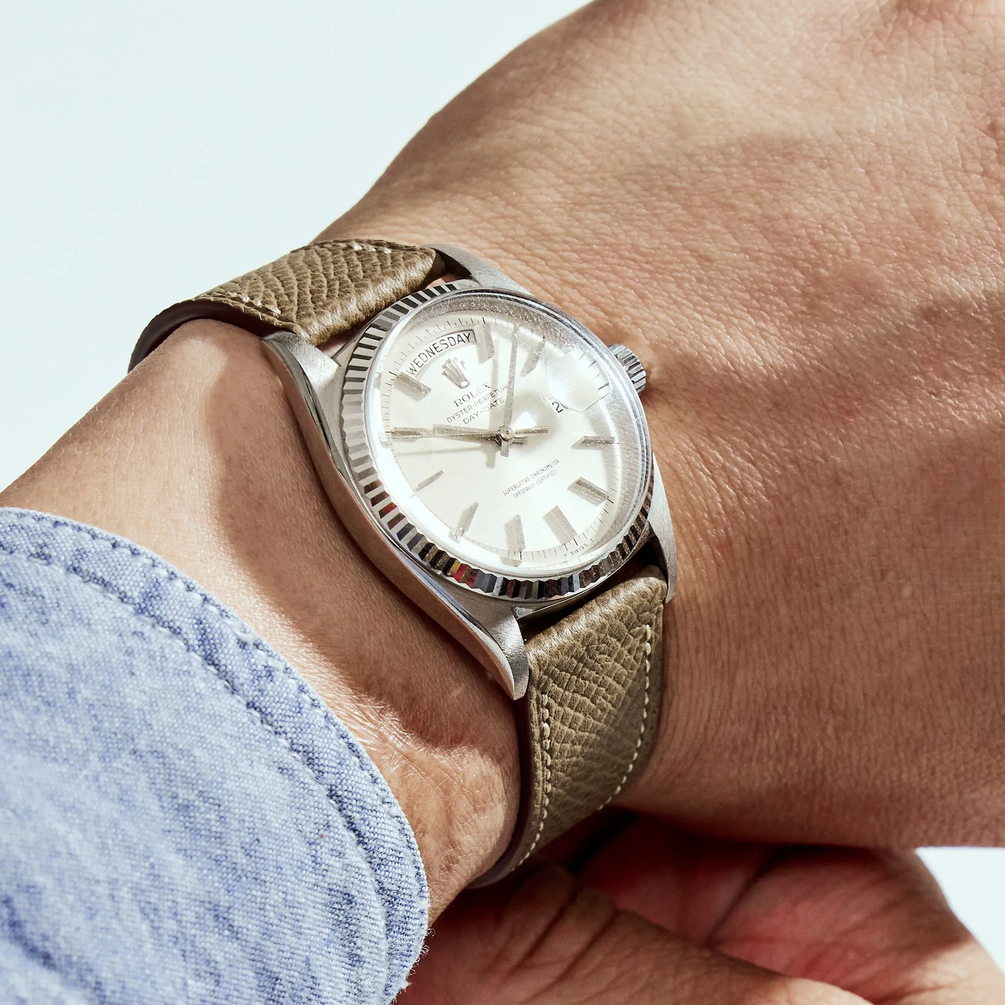 TAUPE BROWN GRAINED CALF V2.0 STANDARD STRAP