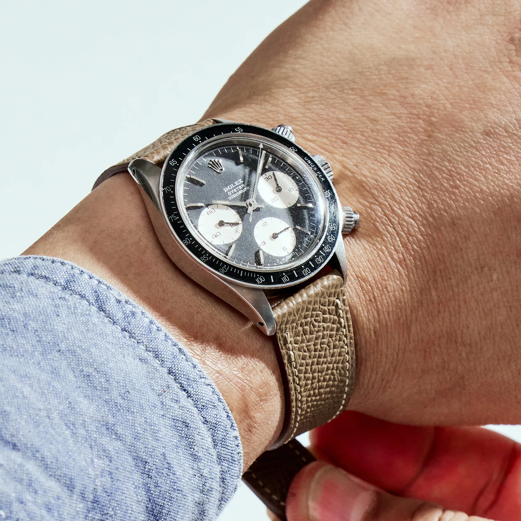 TAUPE BROWN GRAINED CALF V2.0 STANDARD STRAP