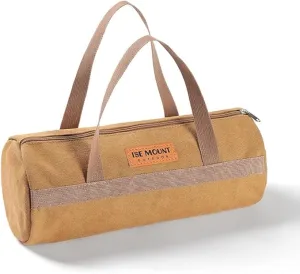 Tent Stake Bag-Double Layer Thickened,Tent Pole Pegs Bag,Tool Bags for Men,Tool Storage Bag, Small Canvas Tool Bag with Zipper for Outdoor,Camping,Hiking,Hunting and Others Tool Organizer Storage