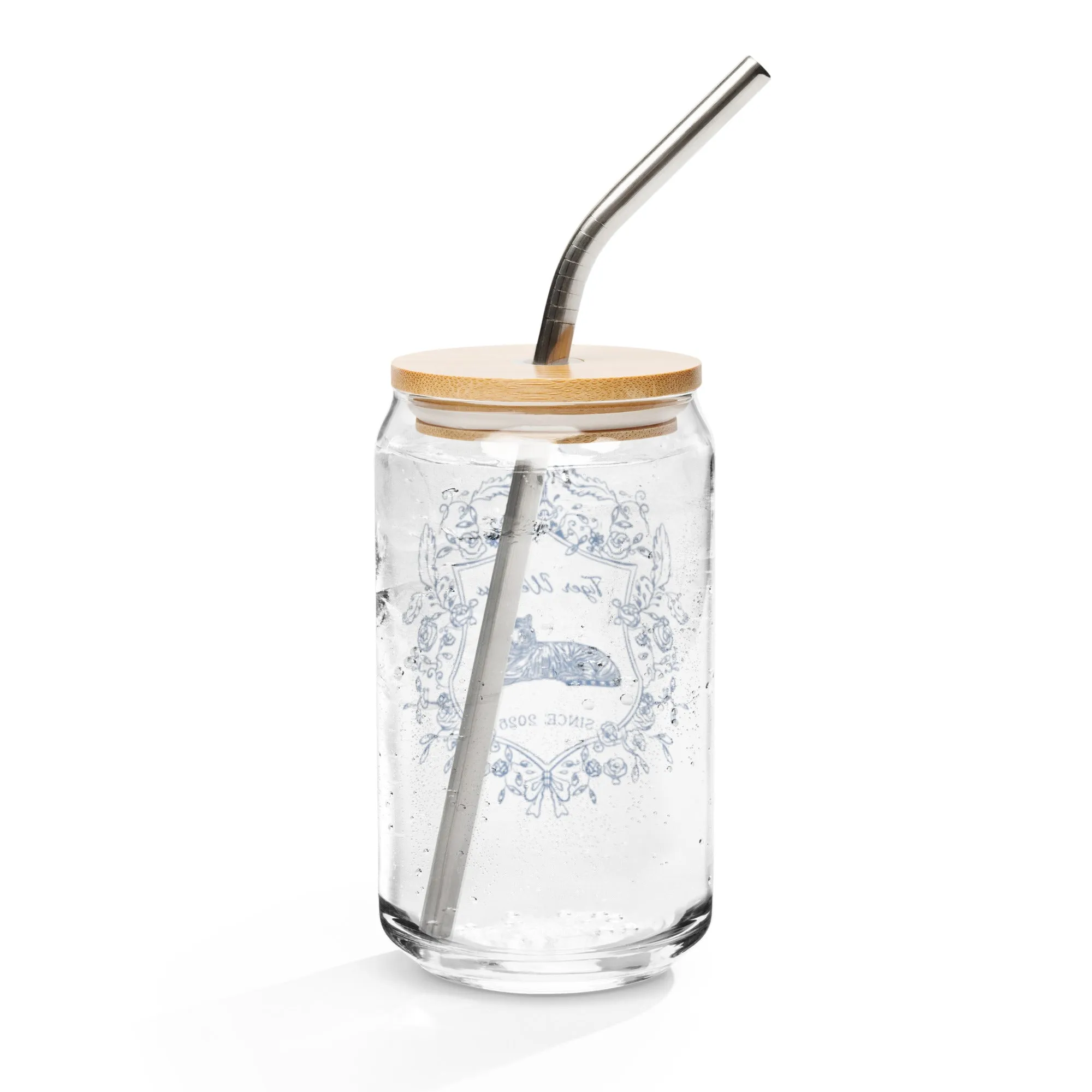 Tiger Crest Glass Tumbler