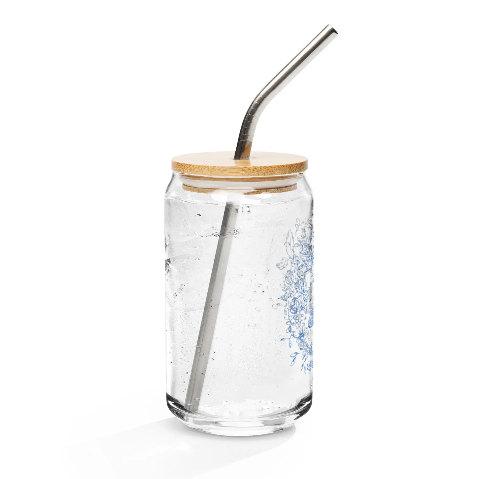 Tiger Crest Glass Tumbler