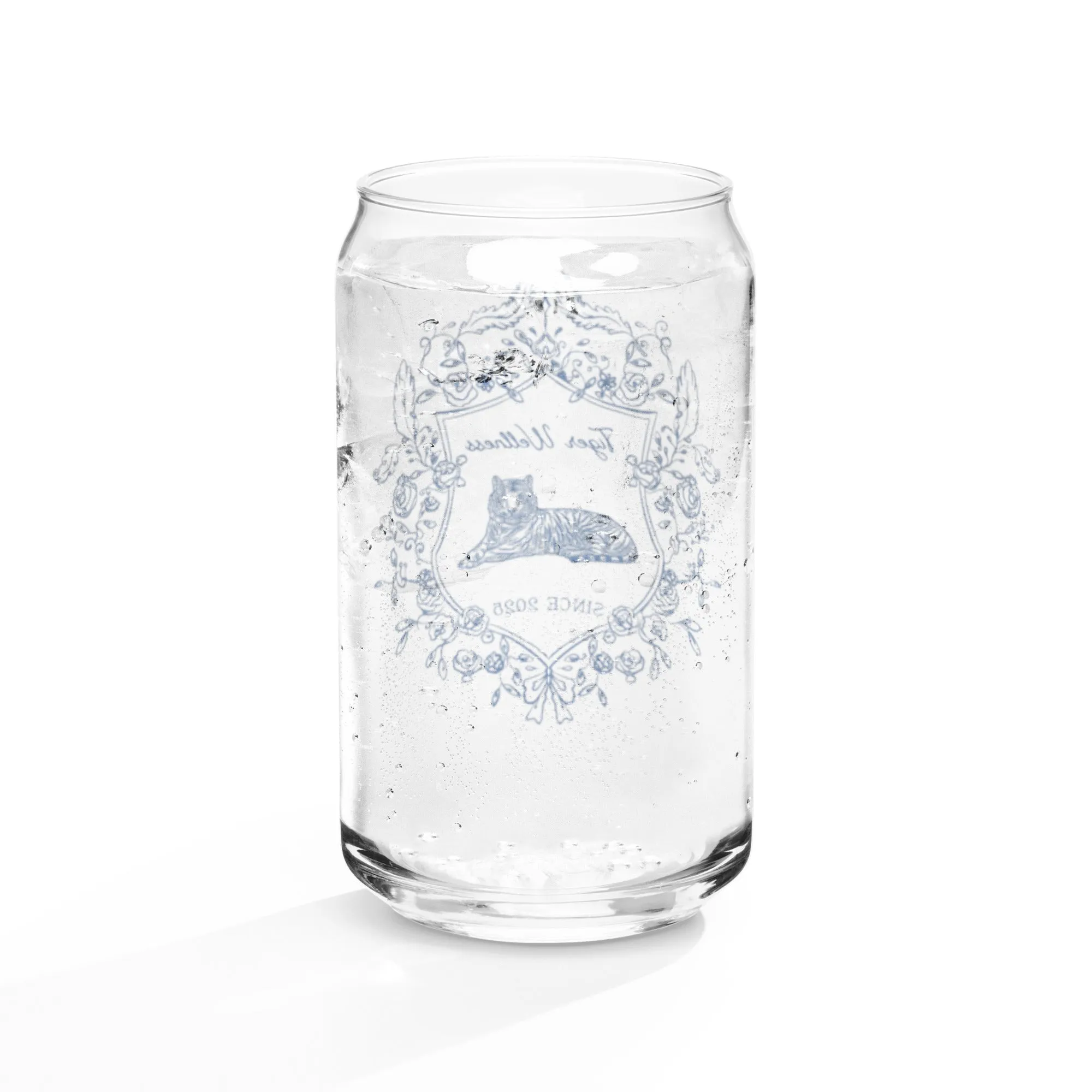 Tiger Crest Glass Tumbler