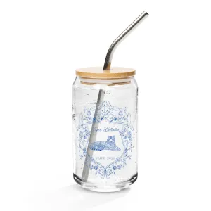 Tiger Crest Glass Tumbler
