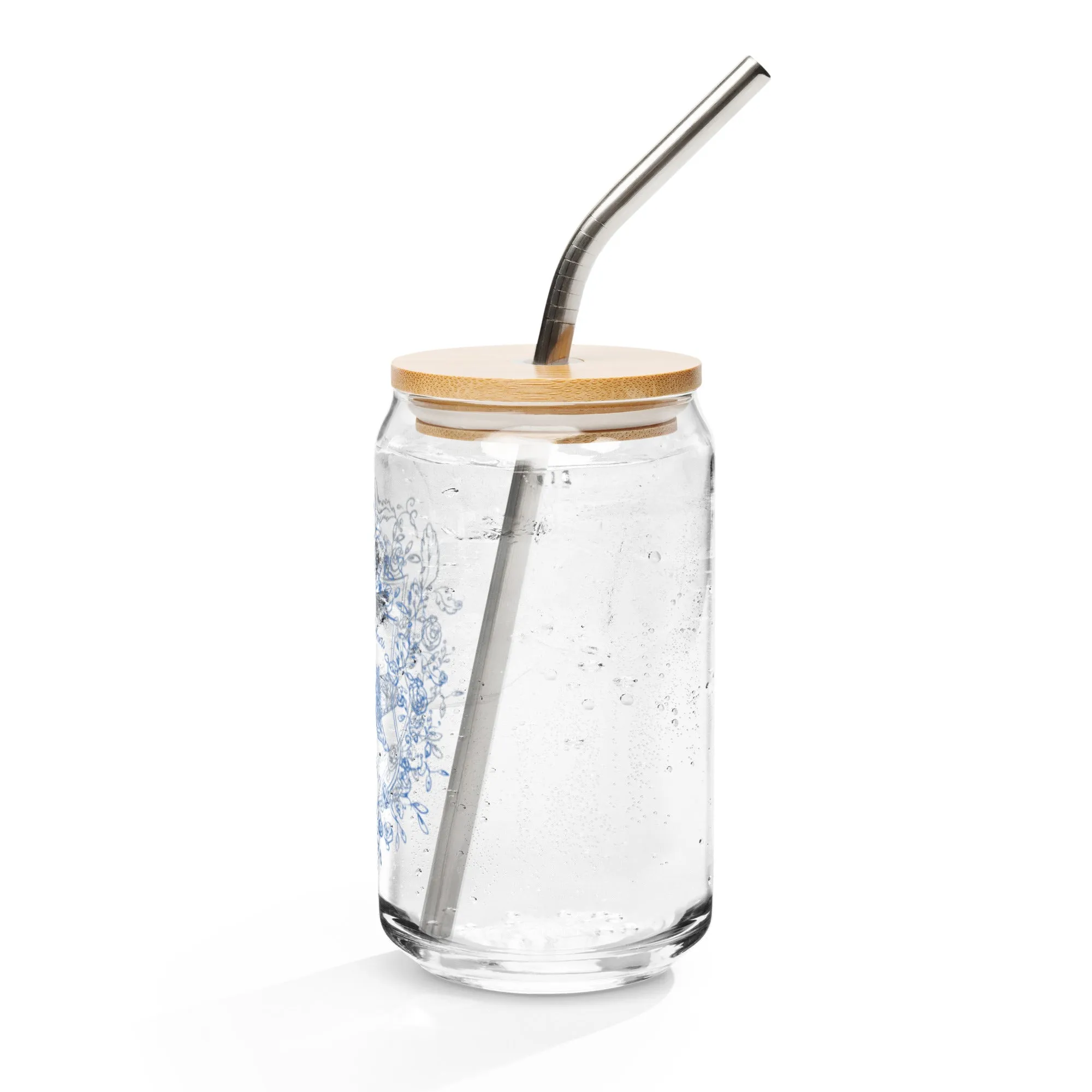 Tiger Crest Glass Tumbler
