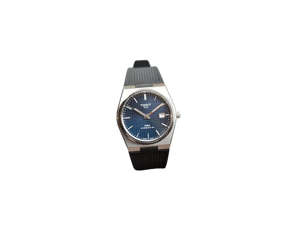 Tissot Navy Blue PRX 40 Silicone Strap: Timeless Style, Unmatched Comfort