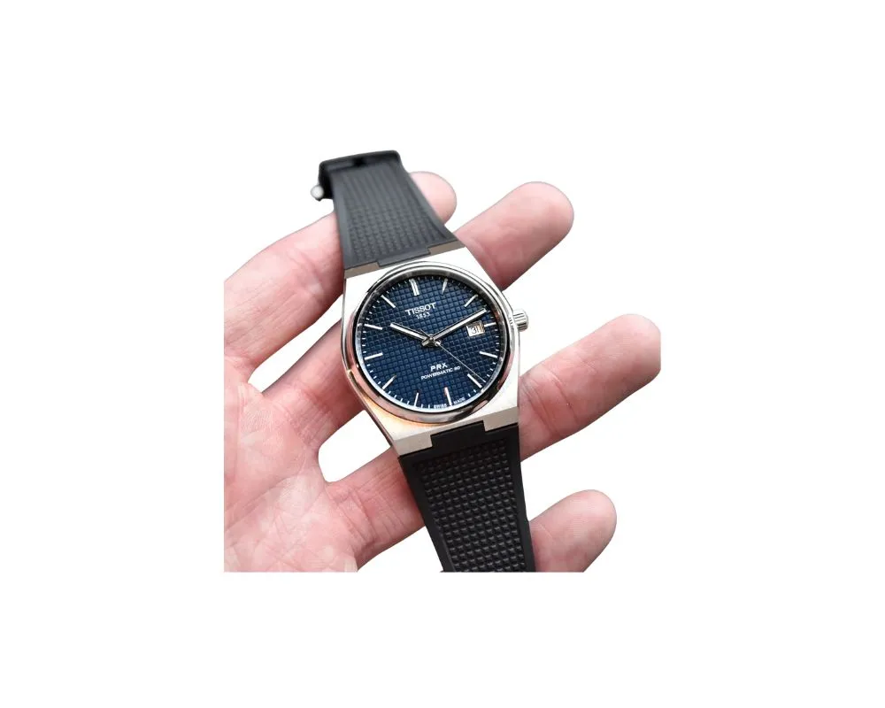 Tissot Navy Blue PRX 40 Silicone Strap: Timeless Style, Unmatched Comfort