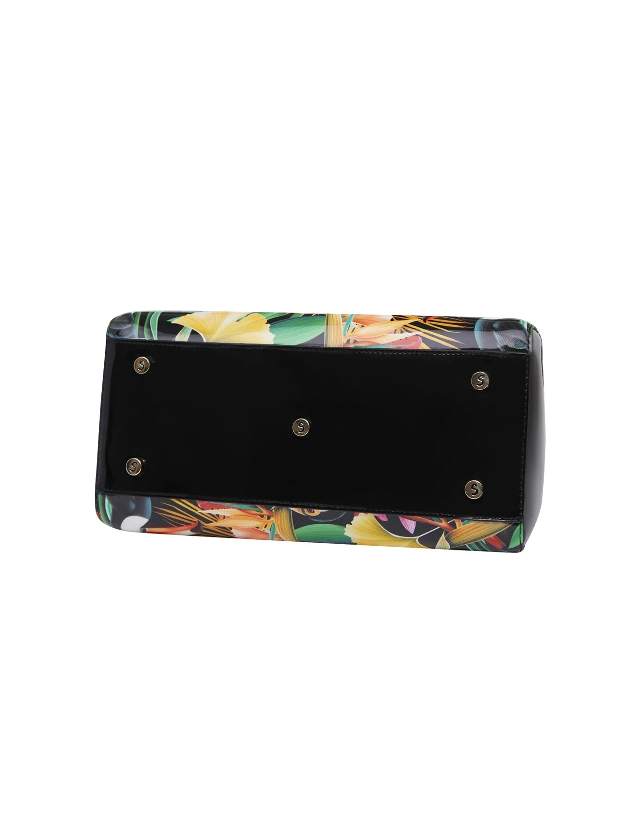 TOUCAN LEATHER GRIP HANDLE BAG- SN34-0343
