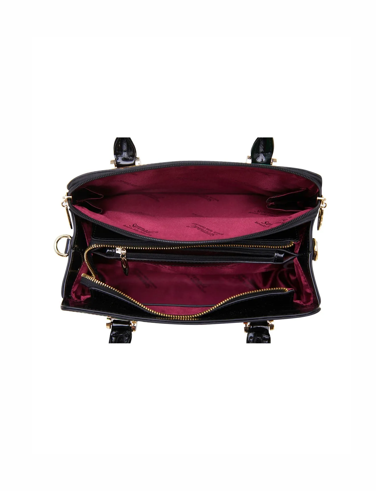TOUCAN LEATHER GRIP HANDLE BAG- SN34-0343