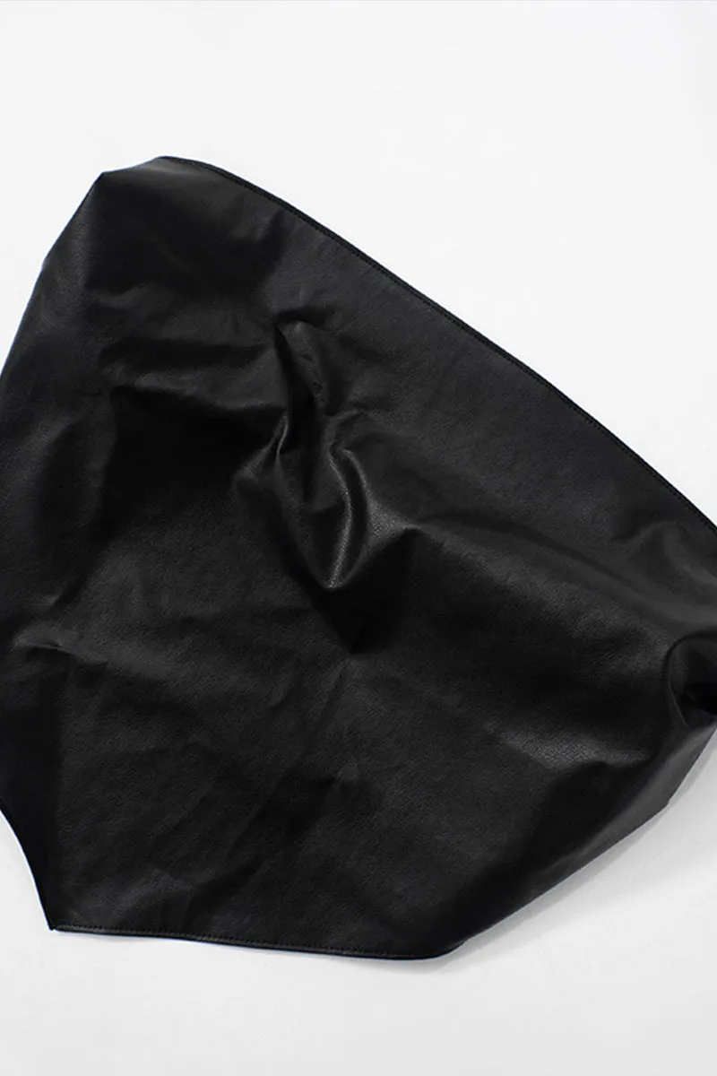 TS3320 Vegan Leather Tube Top