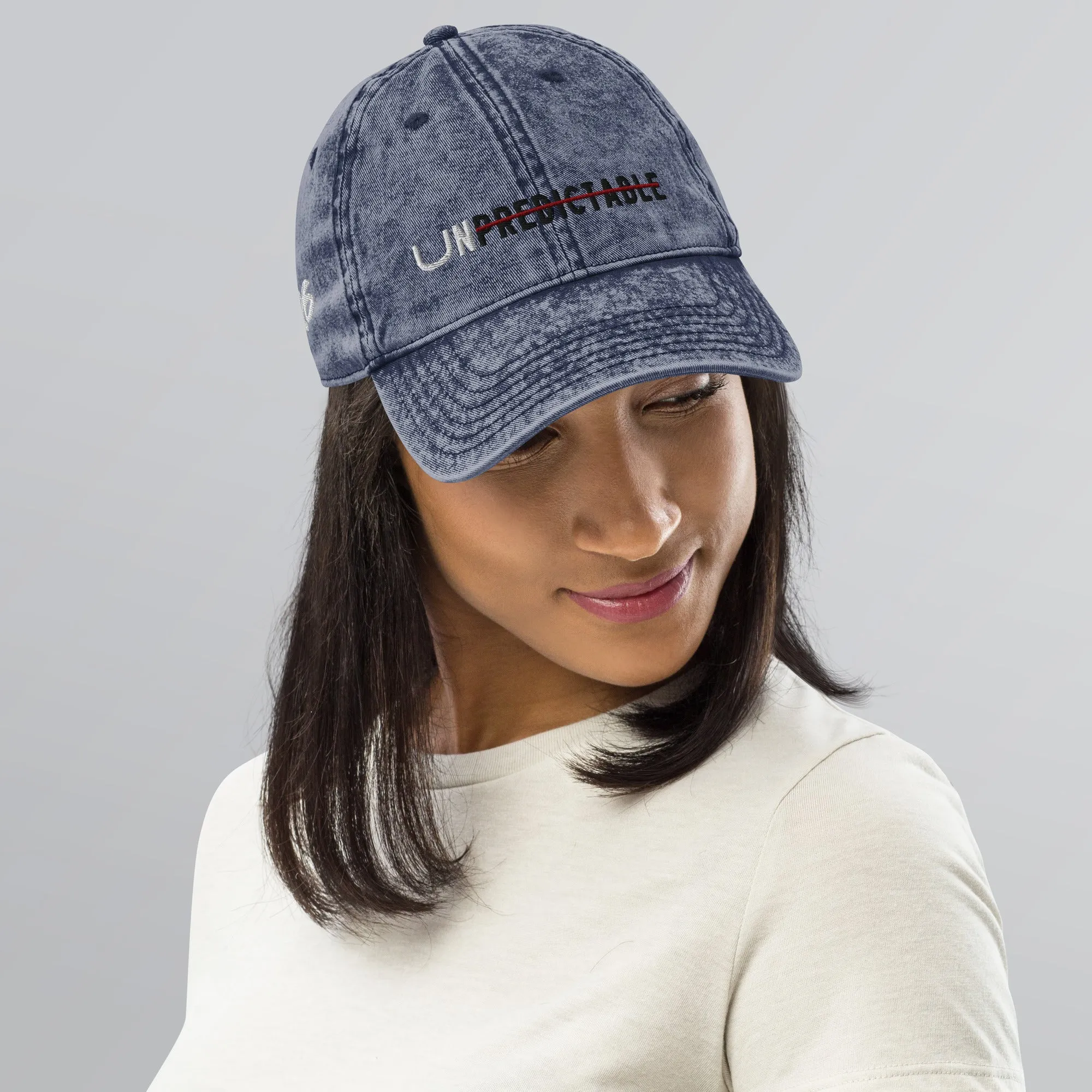 Unpredictable - Vintage Denim Cap