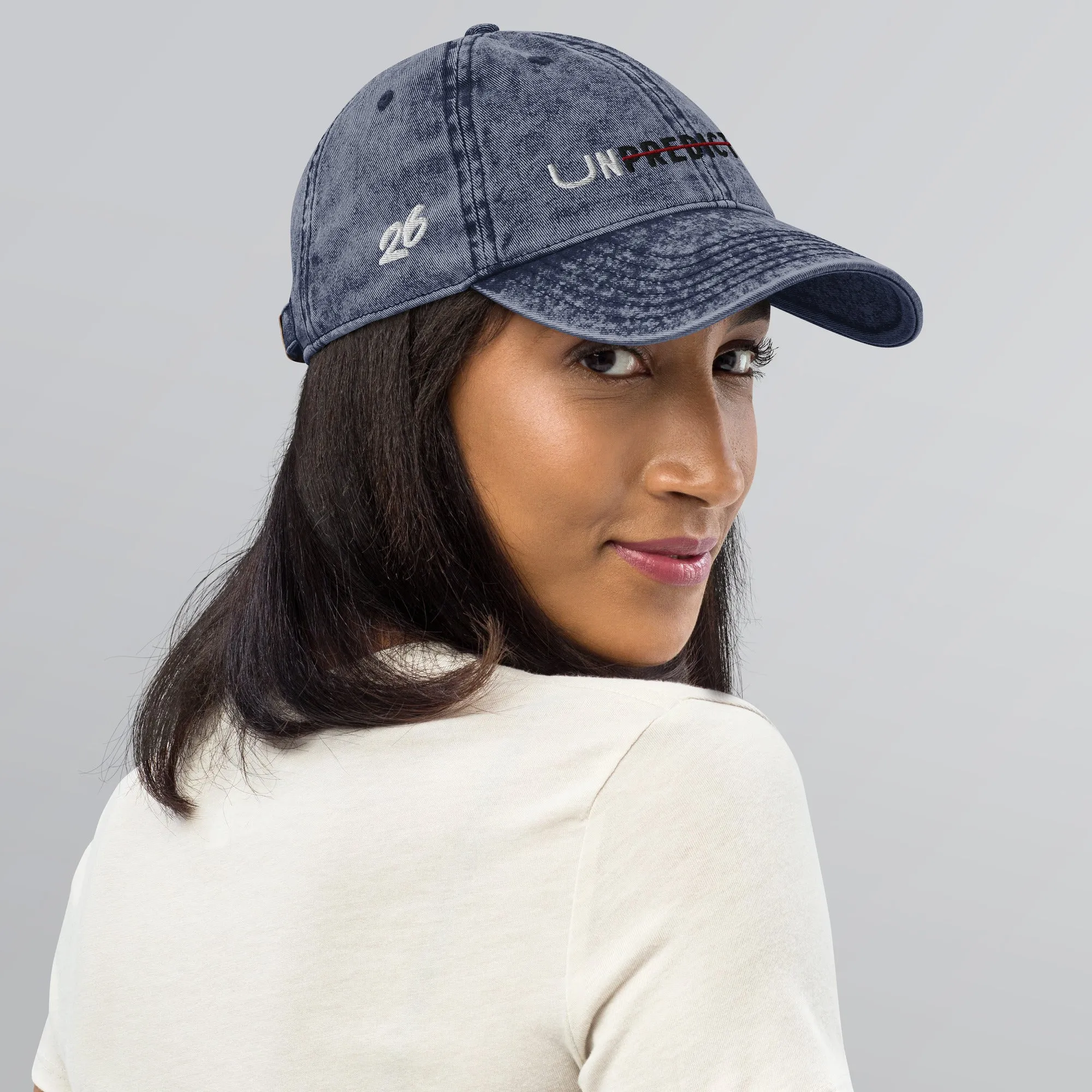 Unpredictable - Vintage Denim Cap
