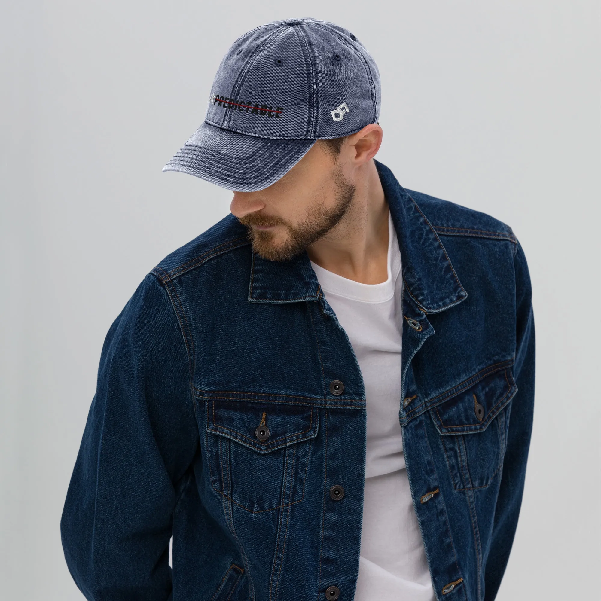 Unpredictable - Vintage Denim Cap