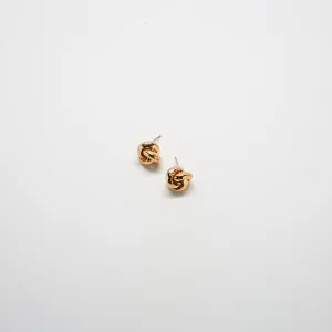 Vintage Gold Knot Earrings