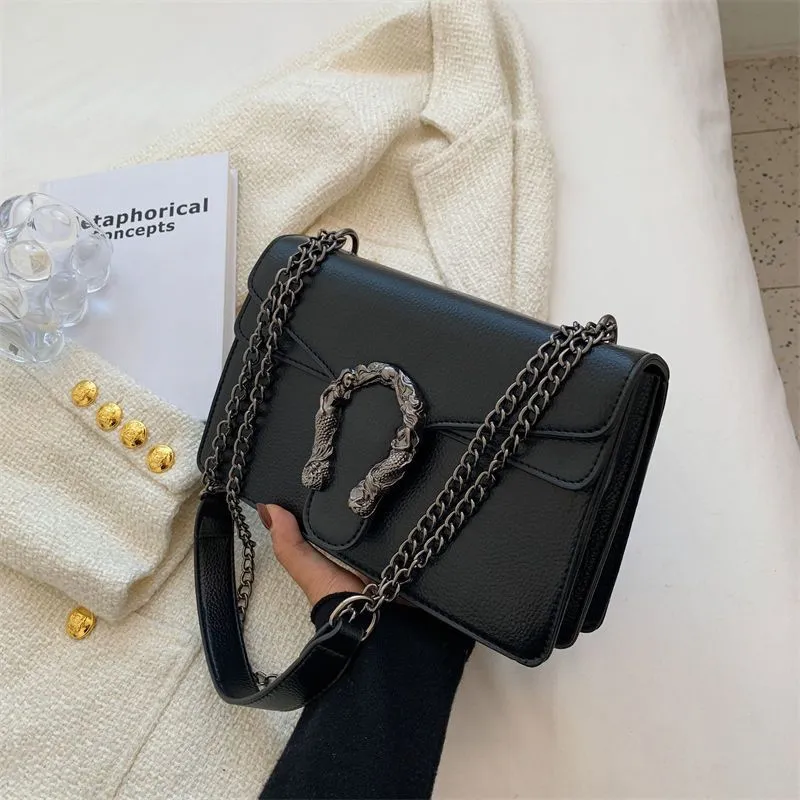 Vintage Hard Leather Crossbody Bags