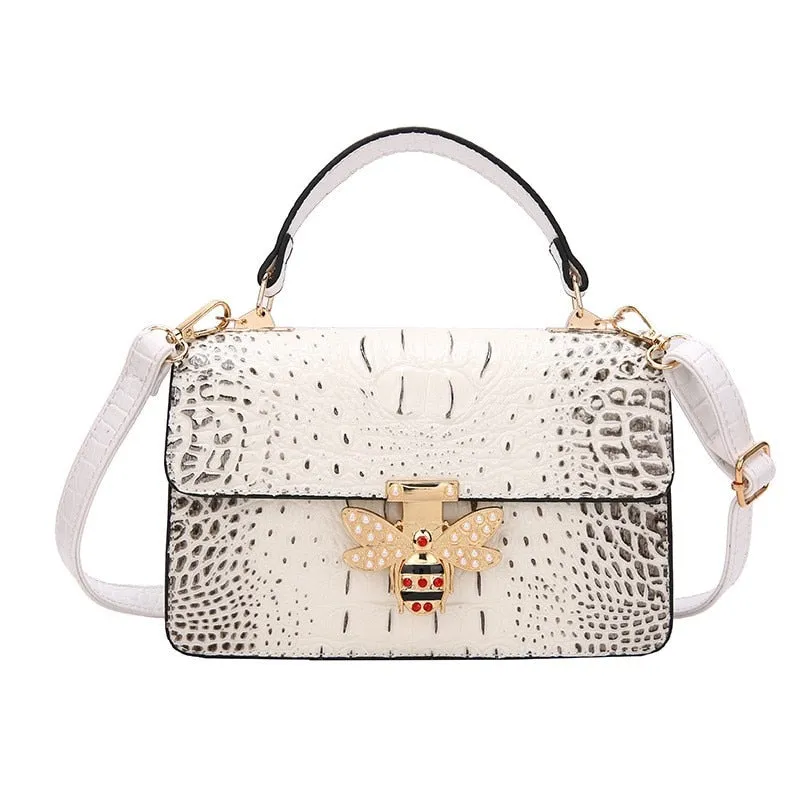 Vintage Hard Leather Crossbody Bags