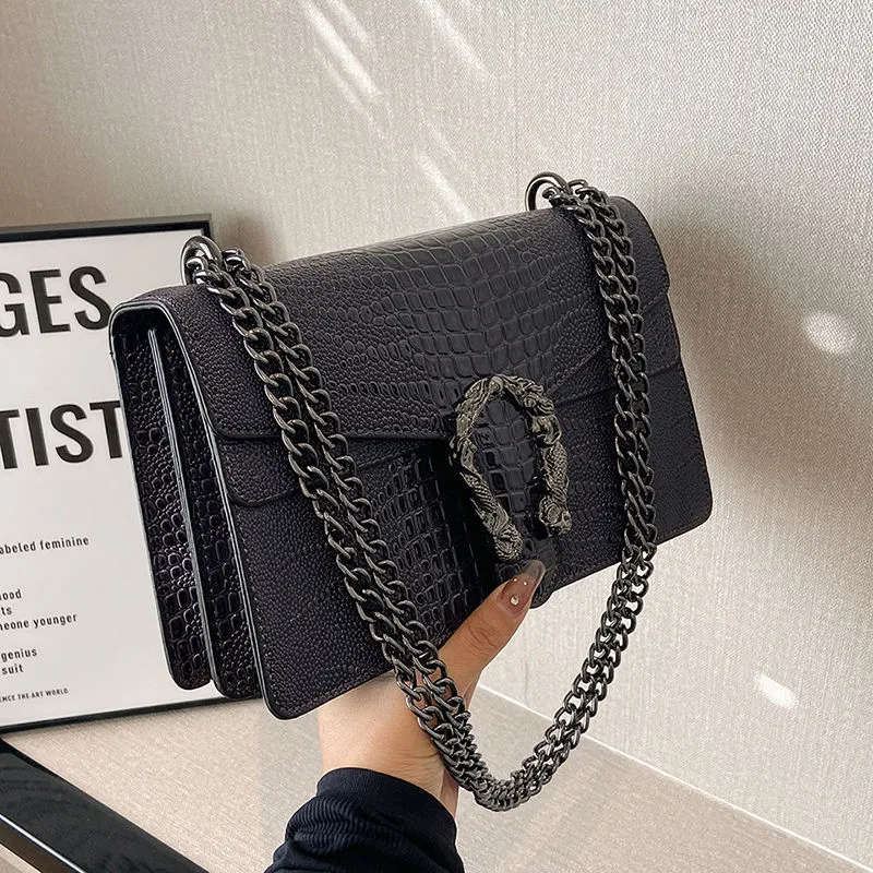 Vintage Hard Leather Crossbody Bags