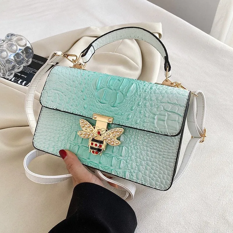 Vintage Hard Leather Crossbody Bags