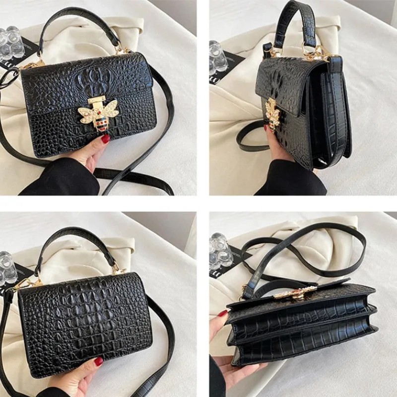Vintage Hard Leather Crossbody Bags