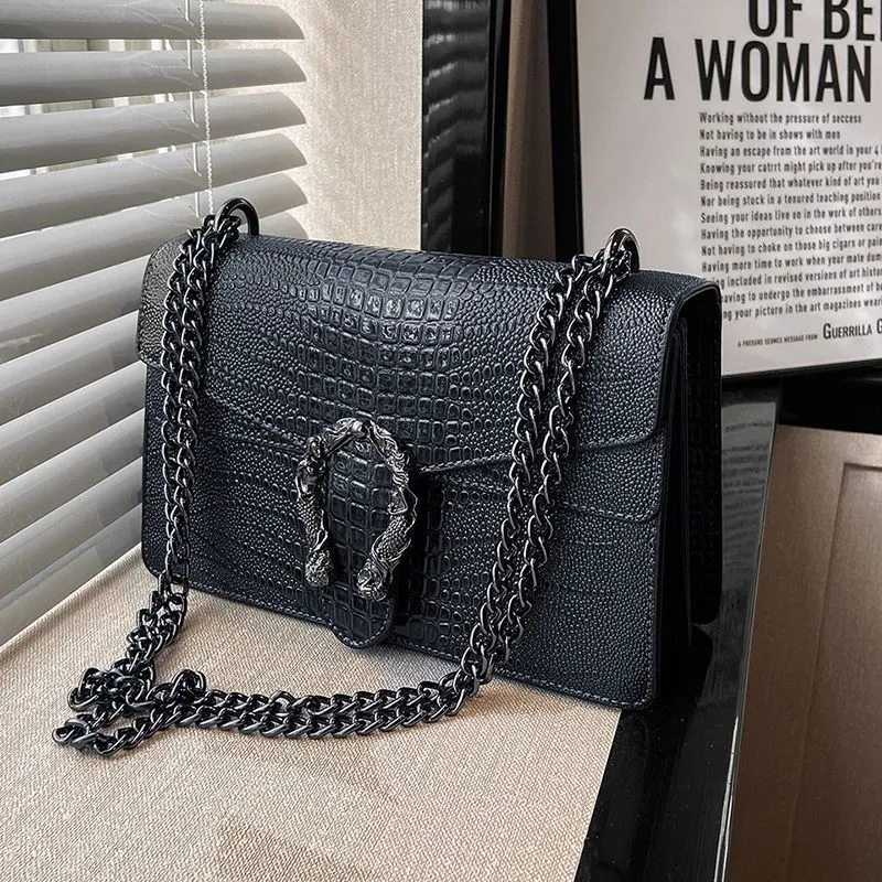 Vintage Hard Leather Crossbody Bags
