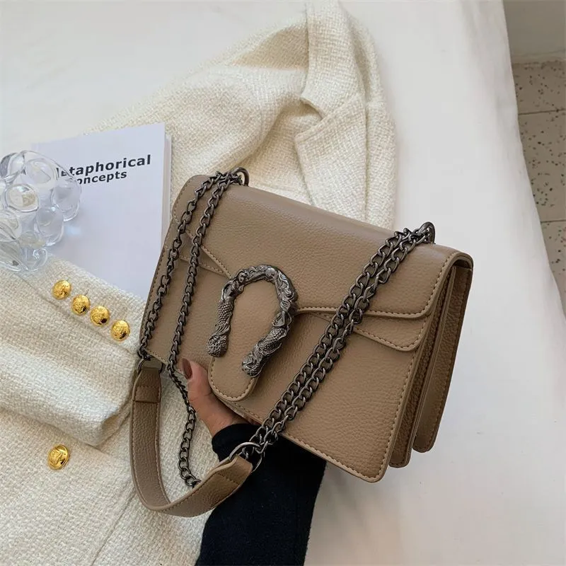 Vintage Hard Leather Crossbody Bags
