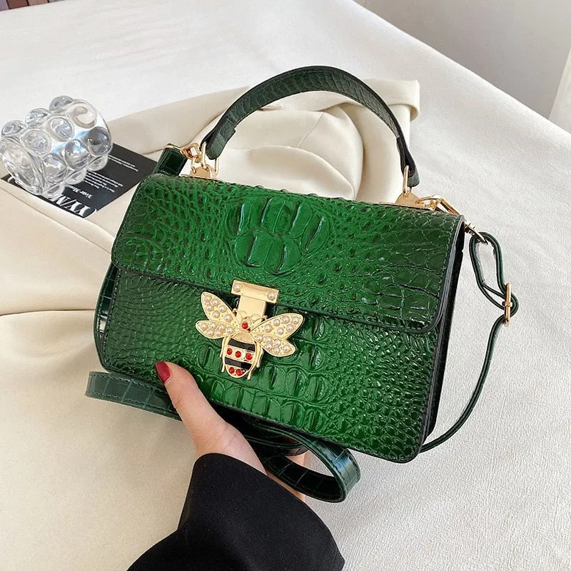 Vintage Hard Leather Crossbody Bags