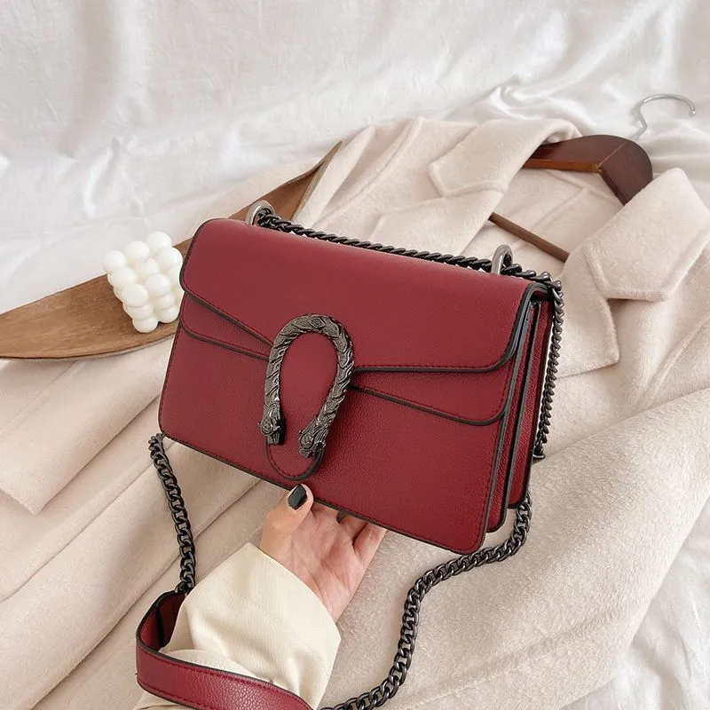 Vintage Hard Leather Crossbody Bags