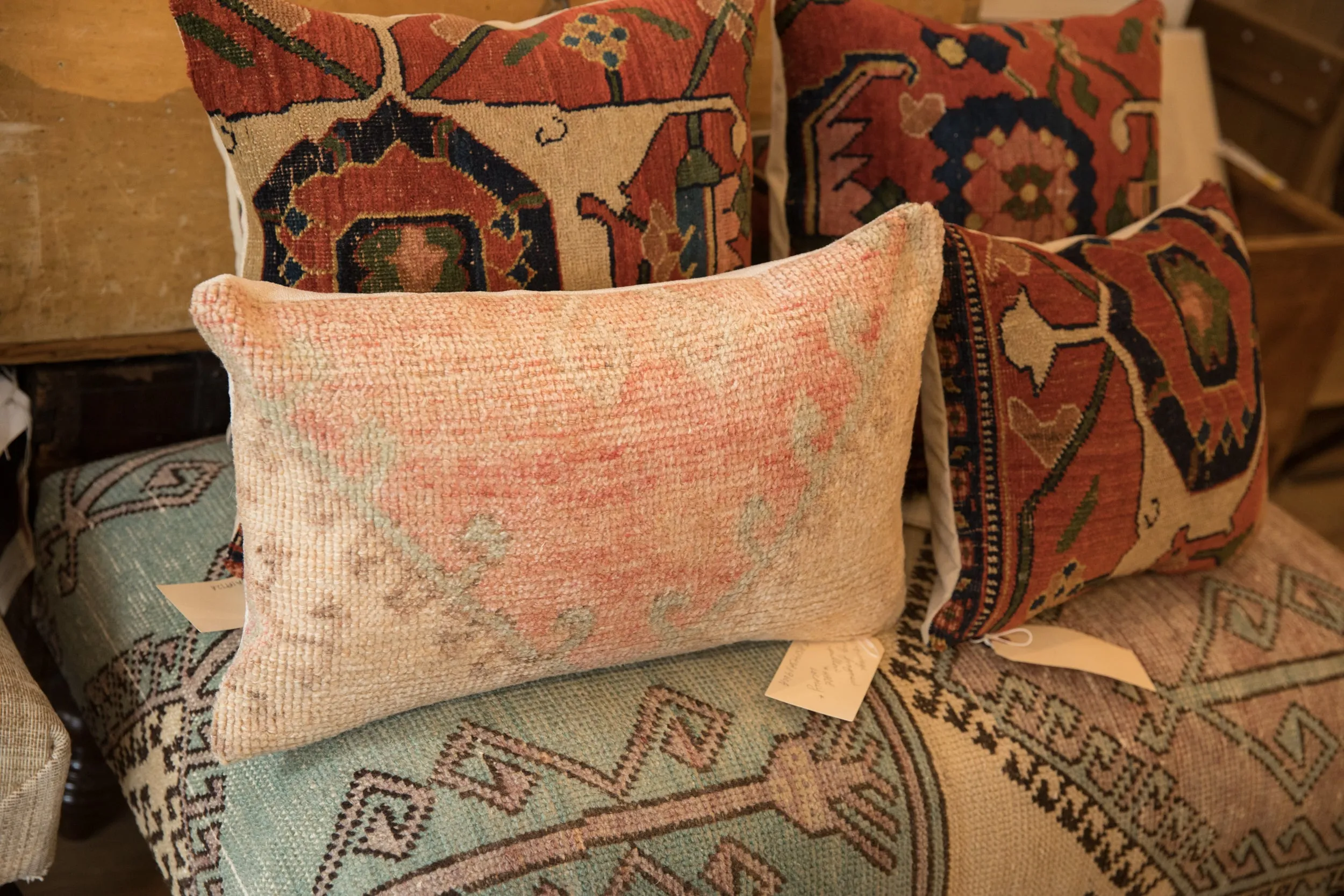 Vintage Rug Fragment Pillow