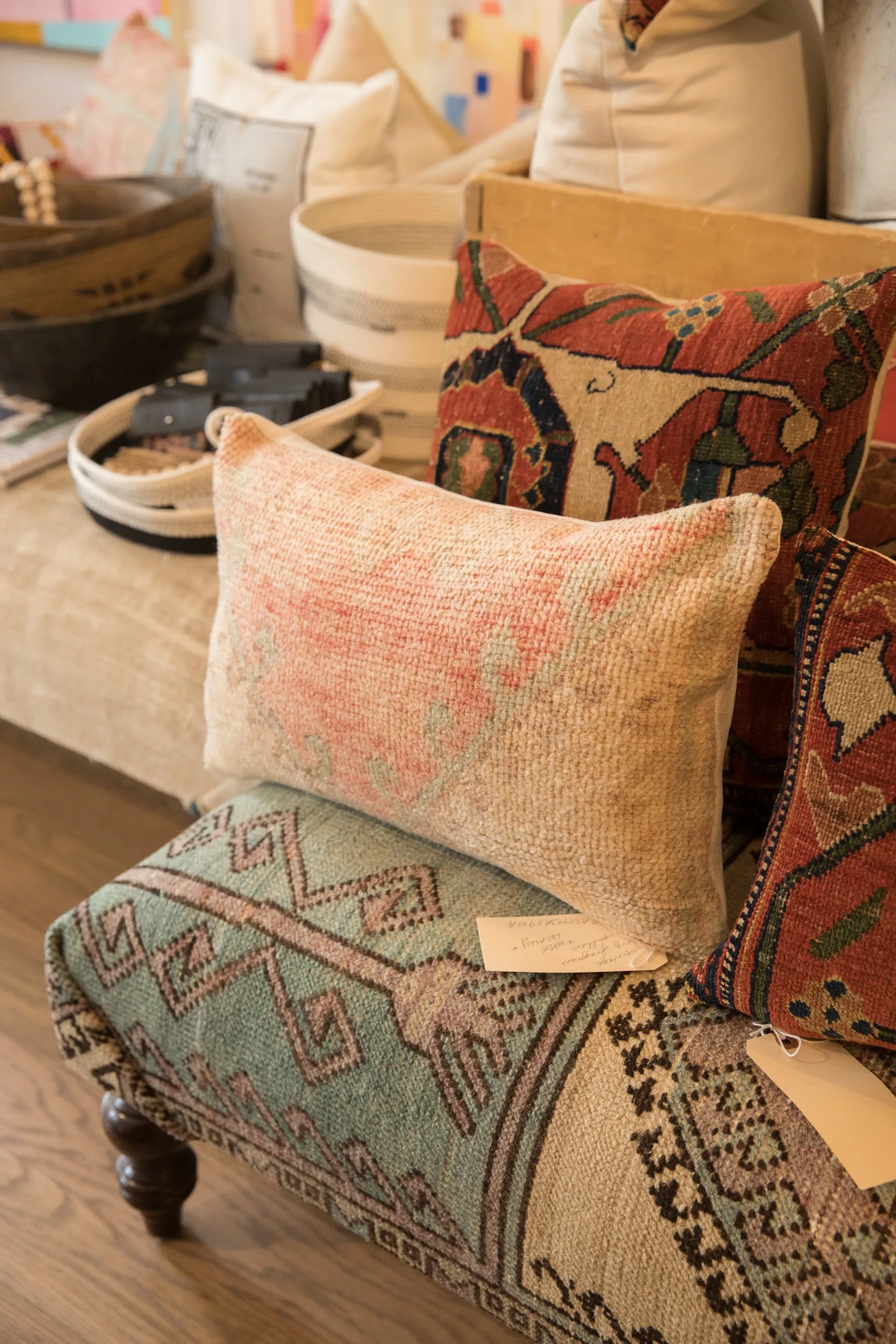 Vintage Rug Fragment Pillow