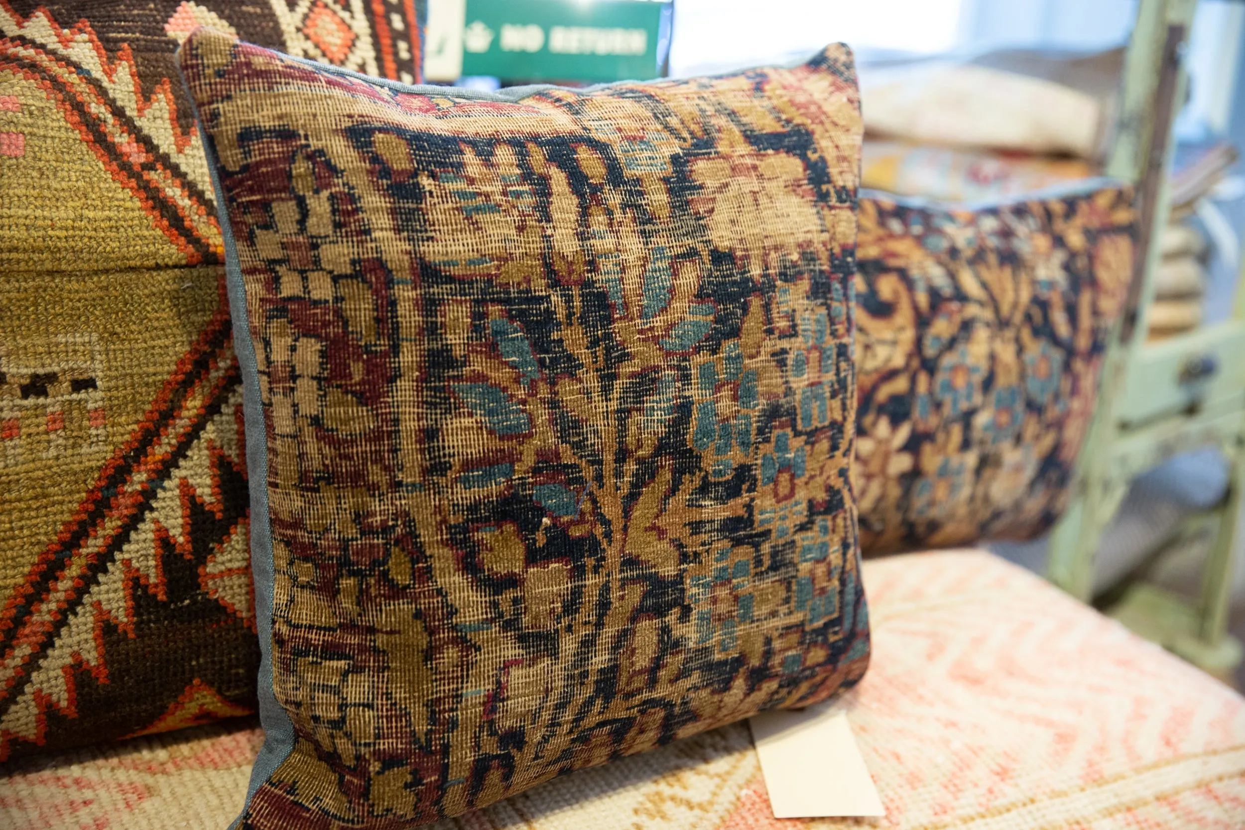Vintage Rug Fragment Pillow
