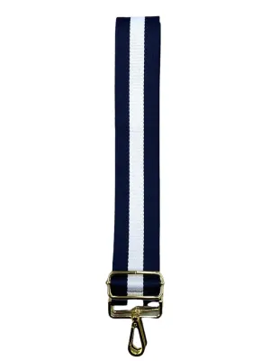 WEBBING BAG STRAP | NAVY & WHITE