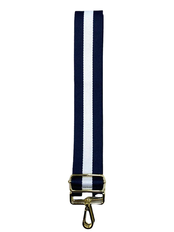 WEBBING BAG STRAP | NAVY & WHITE