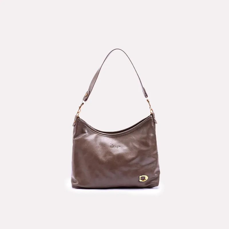 Whispering Brown Casual Shoulder Bags  0331189