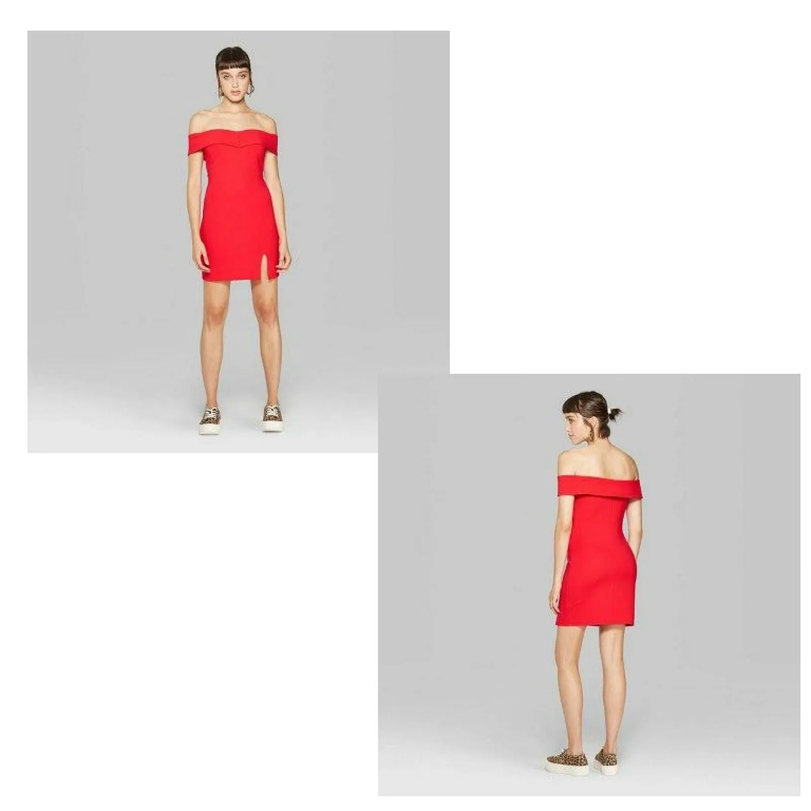 Wild Fable Women's Off The Shoulder Knit Mini Dress
