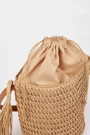 Women Straw Crossbody Bag