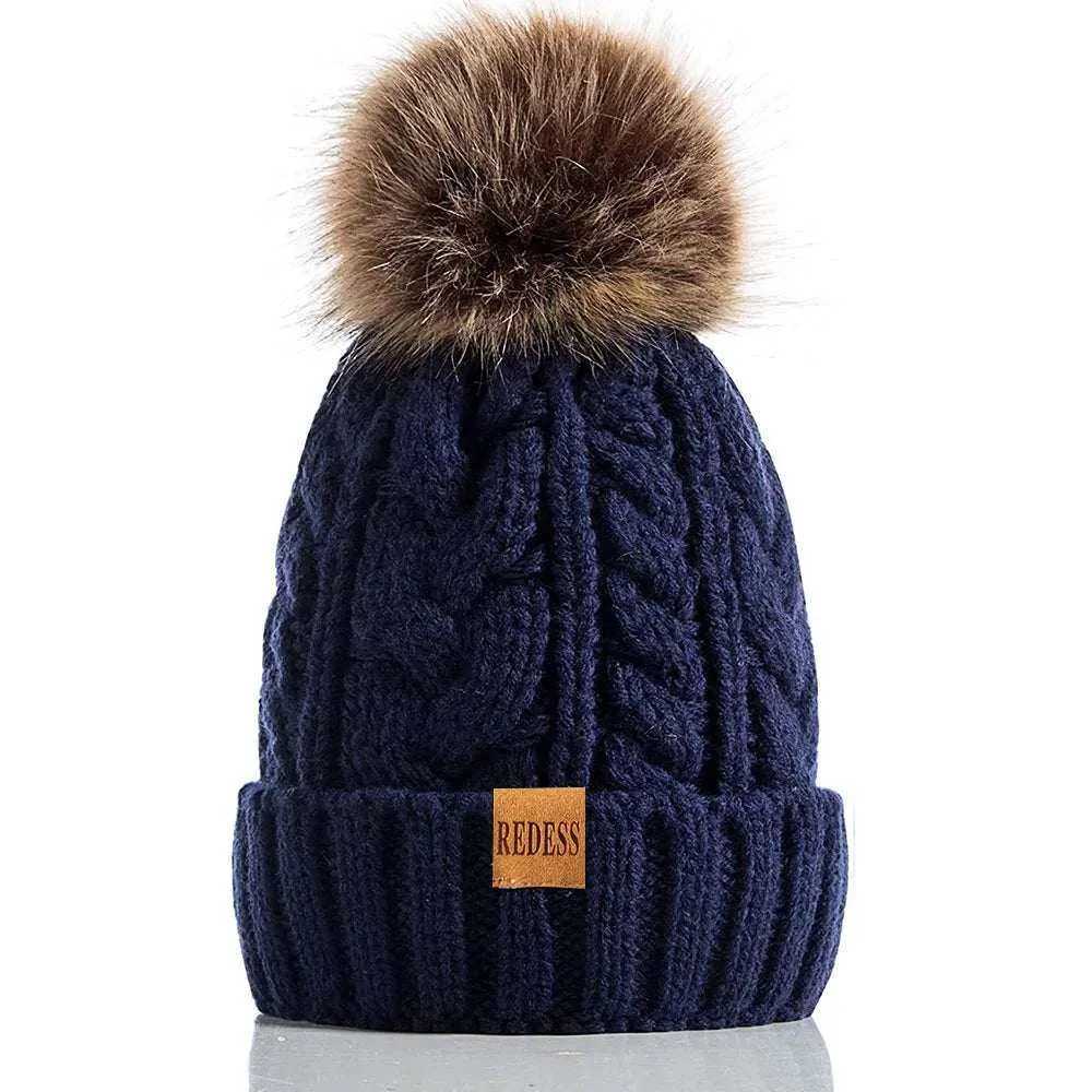 Women Winter Hat with Warm Fleece Lined