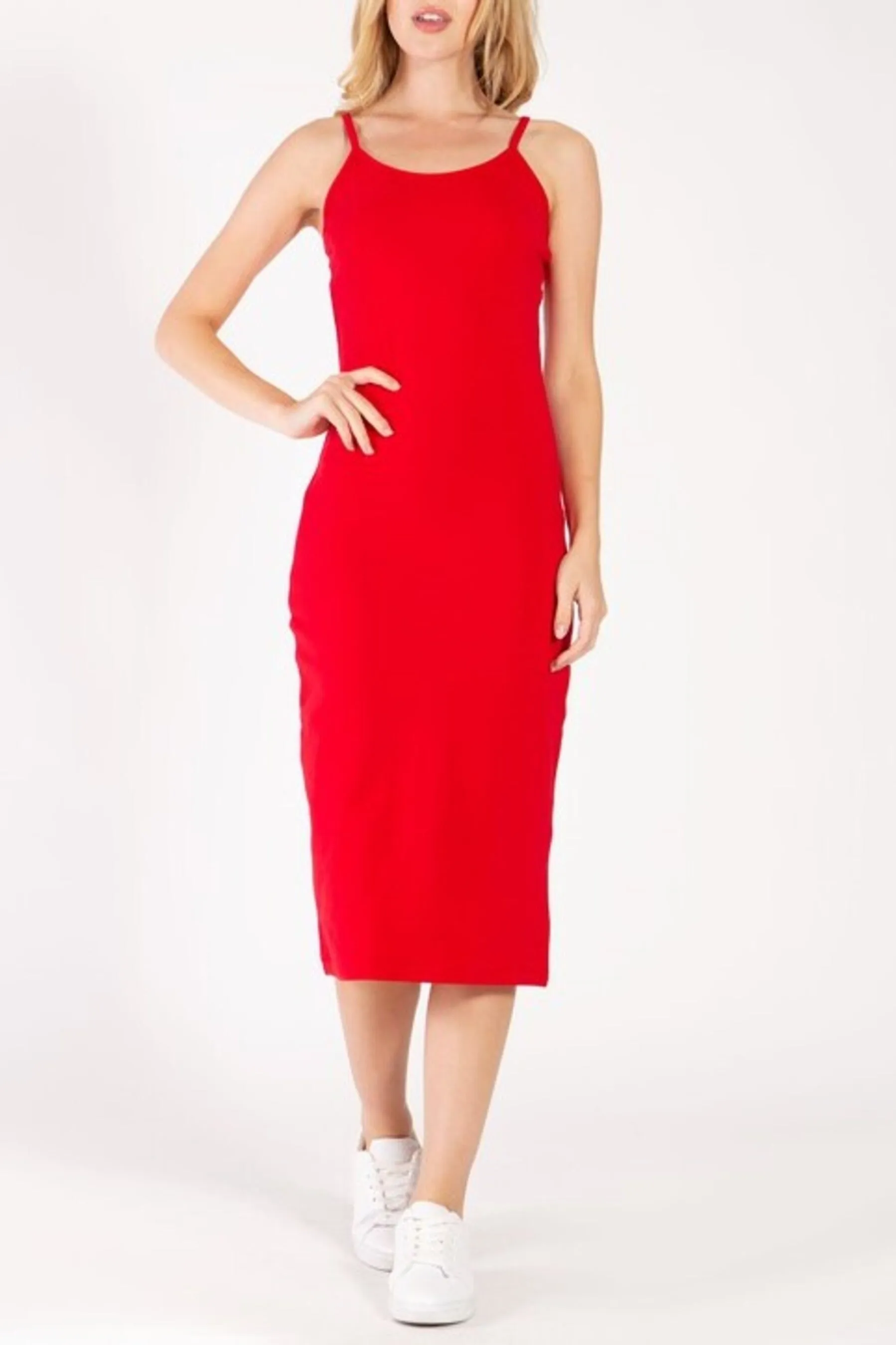 Women's Casual Spaghetti Strap Midi Dress ZDCD215C76 $7Each