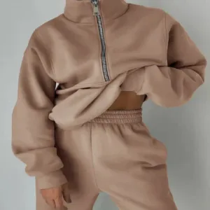 Women's Elsiem Zipper Tracksuit for Comfort