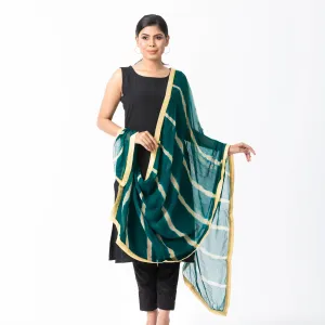 Womens Green Tie-Dye Orna