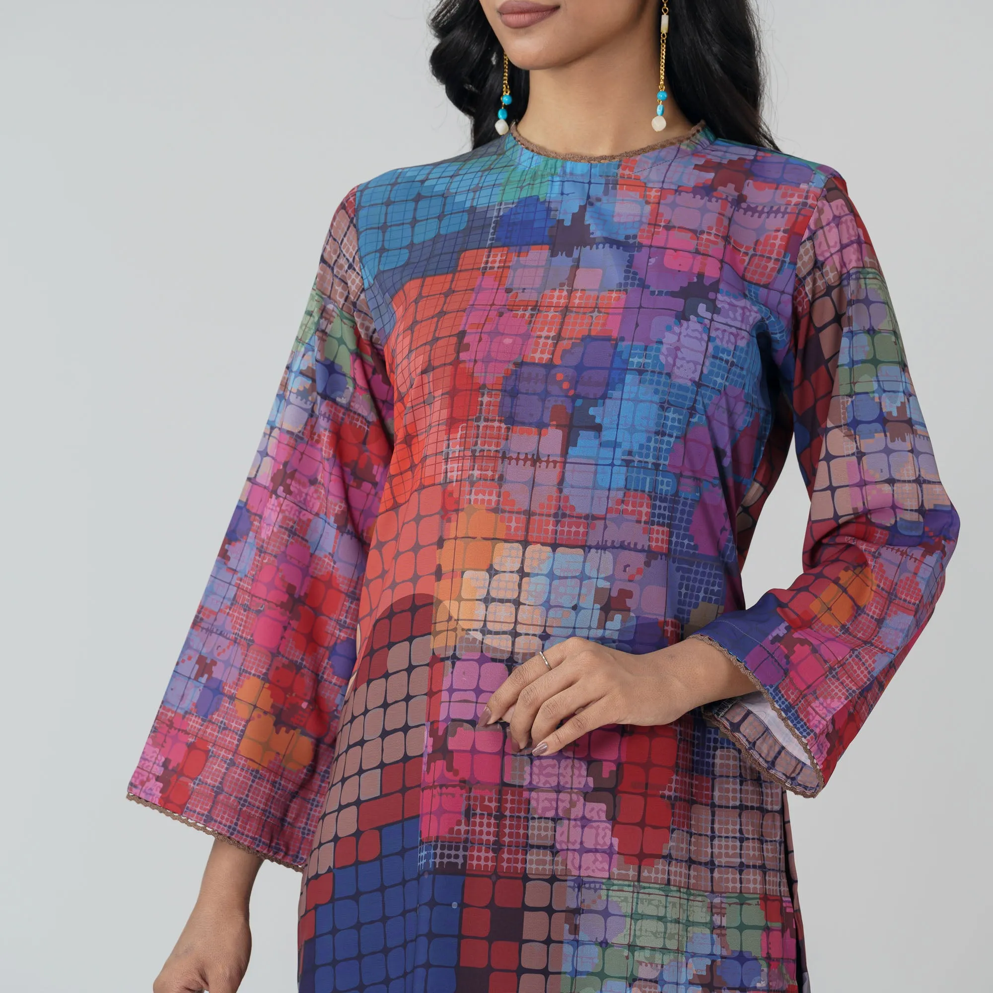 Womens Lace Kurti