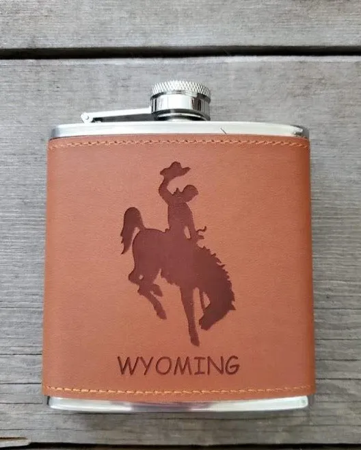 Wyoming Hip Flask (6 oz)