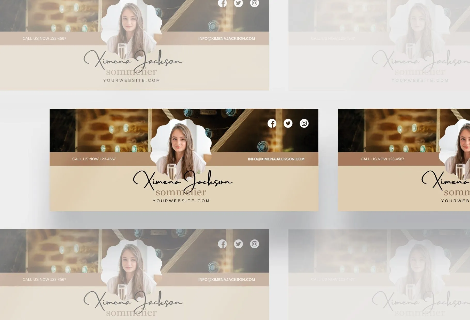 Ximena Facebook Cover Canva Template